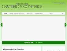 Tablet Screenshot of maconmochamber.com